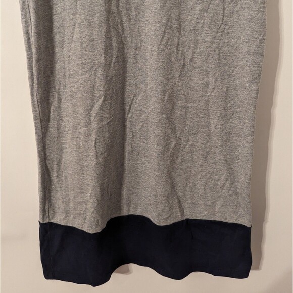 Boden US 2 Solid Grey Short Sleeve Dress Navy Casual - Picture 4 of 12